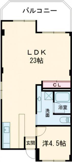 第2サンライフ(1LDK/4階)の間取り写真