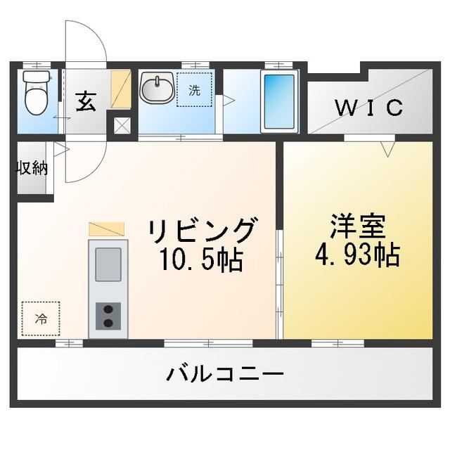 戸塚町計画(1LDK/3階)の間取り写真