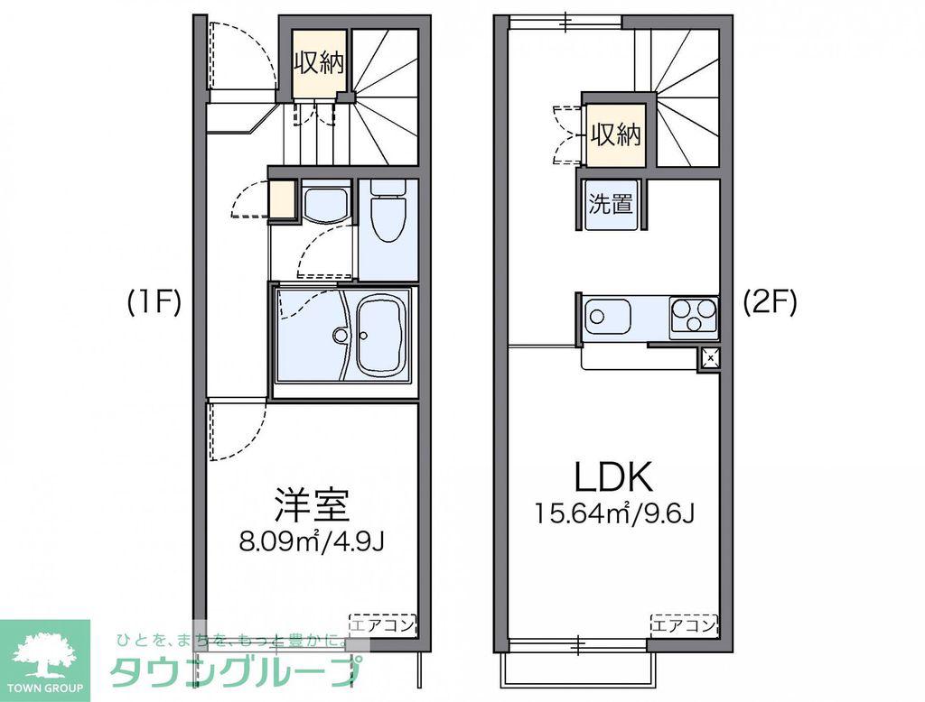 レオネクストオアシス(1LDK/1階)の間取り写真
