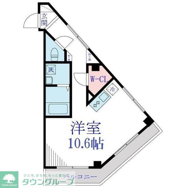 レスタシア穴川(ワンルーム/3階)の間取り写真