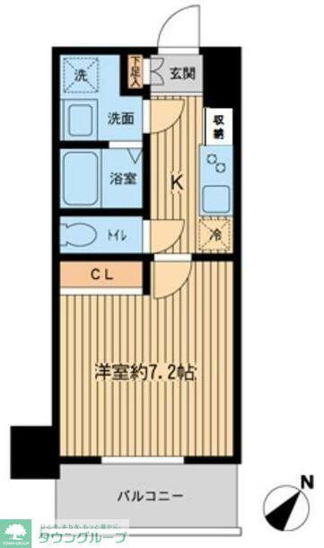 PRIMAL MACHIDA(1K/4階)の間取り写真