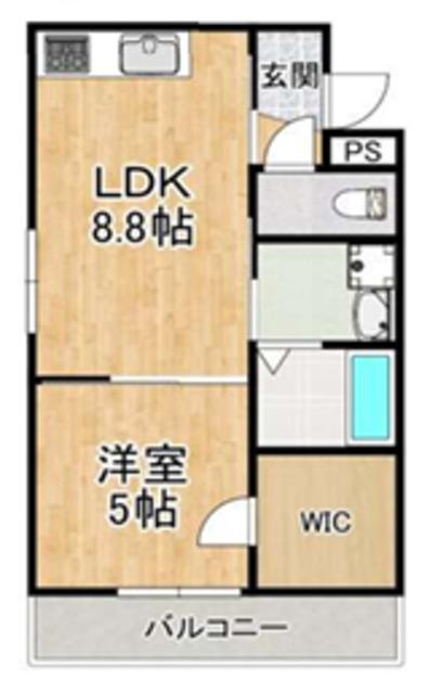 スタンフィールド(1LDK/3階)の間取り写真