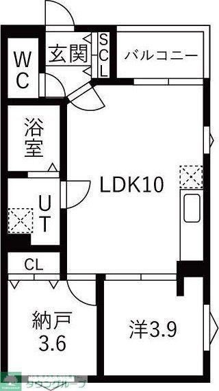 DEVELD西又兵ヱ(1SLDK/2階)の間取り写真