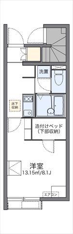 レオネクストR&AII(1K/1階)の間取り写真
