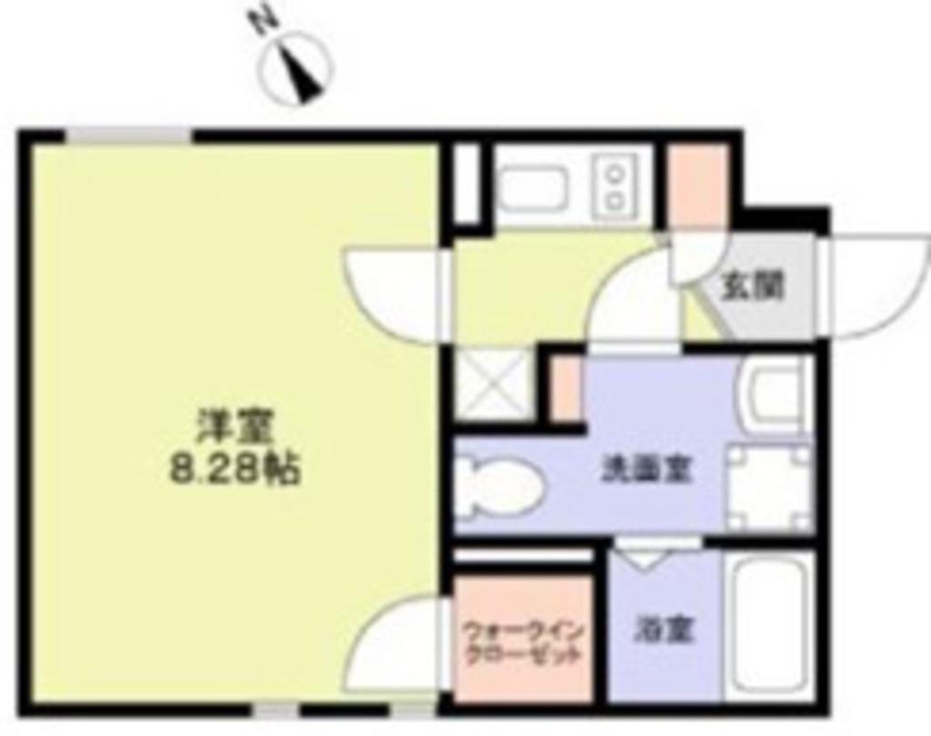 ザレジデンス市谷台町(1K/3階)の間取り写真
