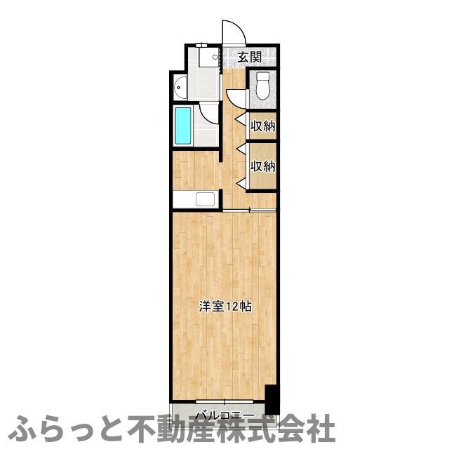グランドパレスNS-6(1K/4階)の間取り写真