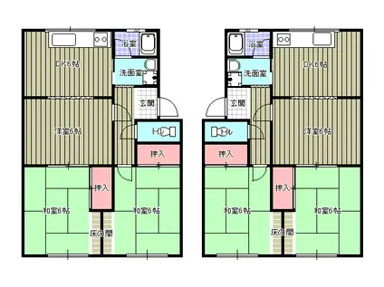 八雲マンション(3DK/3階)の間取り写真