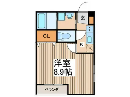 コンフォート・ティファニー(ワンルーム/3階)の間取り写真