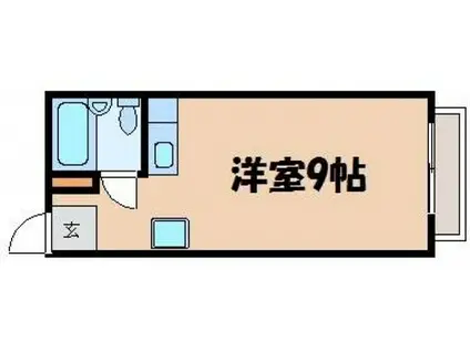 コスモス(ワンルーム/1階)の間取り写真