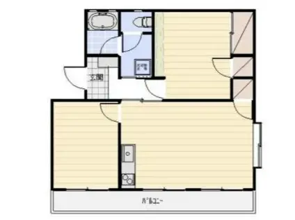 サンフラワーIII(2LDK/3階)の間取り写真