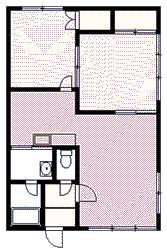 グレースコート(2LDK/2階)の間取り写真