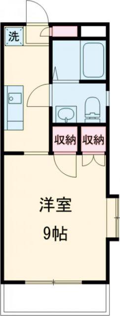 アクティパレス(1K/2階)の間取り写真