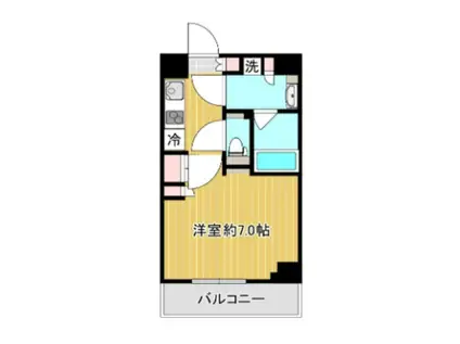 ルーブル東武練馬弐番館(1K/4階)の間取り写真