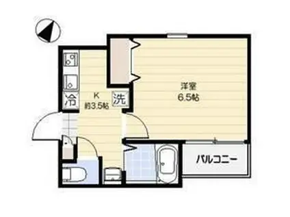 ラッフィナート笹塚(1K/2階)の間取り写真
