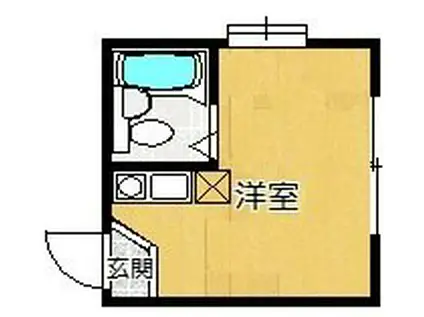 ライフピアライジング(ワンルーム/2階)の間取り写真