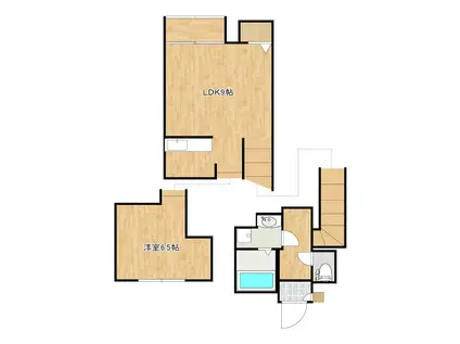 クラリス D棟(1LDK/2階)の間取り写真