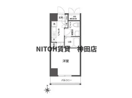 クローバーステイ秋葉原(1K/5階)の間取り写真