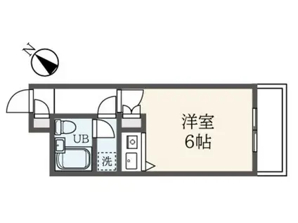 ティアロレジデンス(ワンルーム/3階)の間取り写真