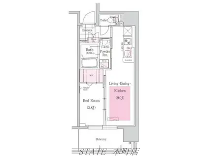 アーバネックス北堀江II(1LDK/5階)の間取り写真