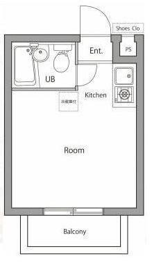 チェルシーホーム(ワンルーム/1階)の間取り写真