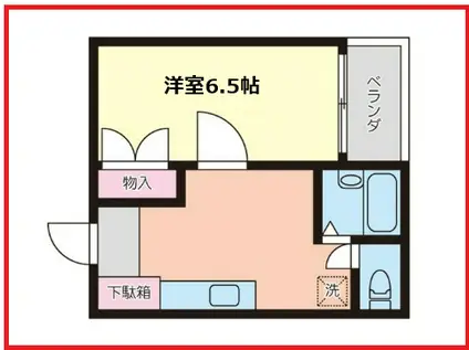 プラネックス弥生(1K/2階)の間取り写真
