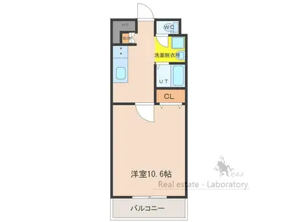 WILL DO千草(1K/7階)の間取り写真