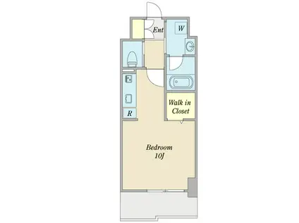 レジデンス SUN.K(1K/6階)の間取り写真