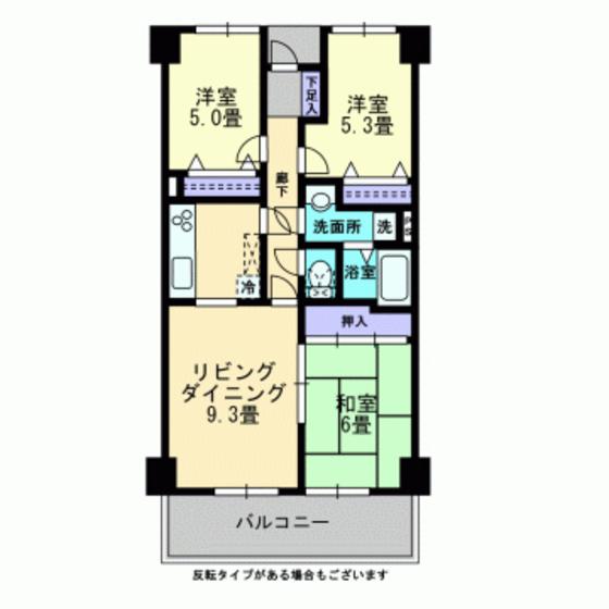 サーパス後楽園(3LDK/1階)の間取り写真