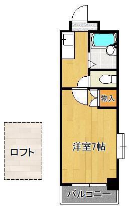 パノラマプラザ(1K/9階)の間取り写真