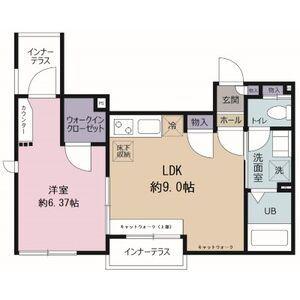 メゾン ド シャトン(1LDK/2階)の間取り写真