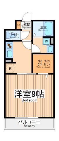 シャルマン(1K/3階)の間取り写真