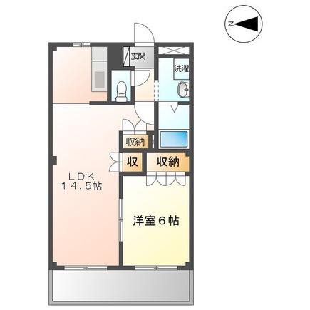 アルファビレッジ豊岡(1LDK/1階)の間取り写真