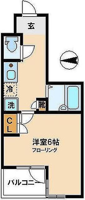 アーバイル池袋イースト(1K/11階)の間取り写真