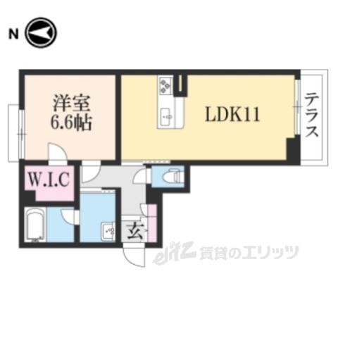 シャーメゾンエクセル(1LDK/3階)の間取り写真