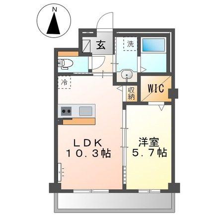 草加市花栗マンション工事(1LDK/2階)の間取り写真