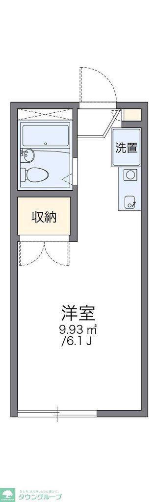 レオパレスアムールI(1K/1階)の間取り写真