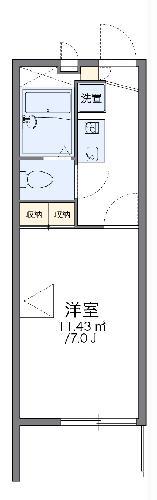 レオパレス13STONEI(1K/2階)の間取り写真