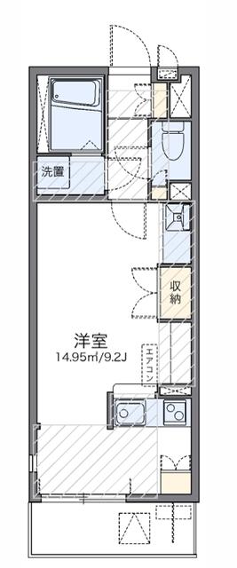 レオネクスト舞浜II(ワンルーム/1階)の間取り写真