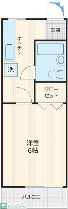プチシャトー(1K/1階)の間取り写真