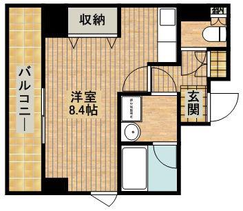 プレイスマーサ(ワンルーム/7階)の間取り写真
