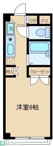 サンスクエア(ワンルーム/1階)の間取り写真
