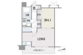 アルティザ博多プレミア(1LDK/7階)の間取り写真