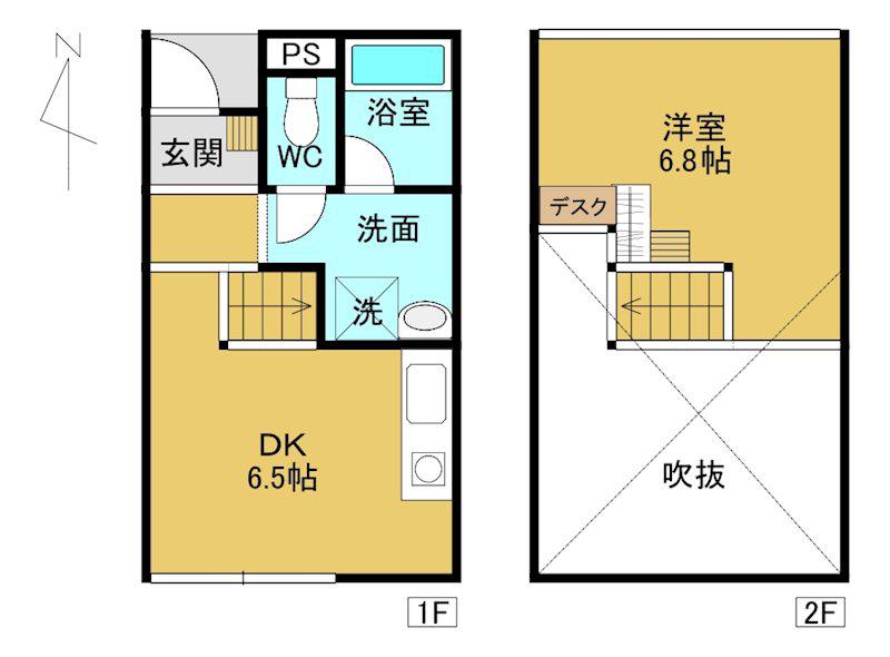MAISONNETTENEUVE(1DK/1階)の間取り写真