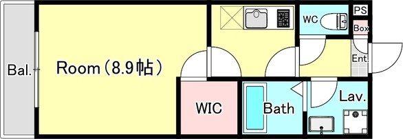 シエーナ松波II(1K/2階)の間取り写真
