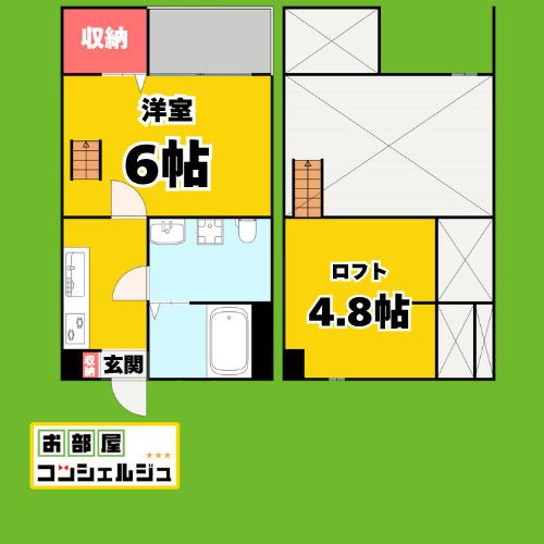 Y S SQUARE 中村公園ワイズスクエア(1K/1階)の間取り写真