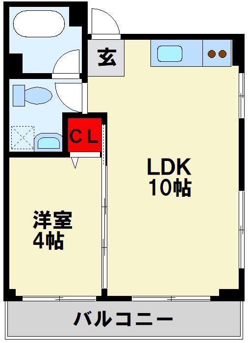 セリトユー(1LDK/2階)の間取り写真