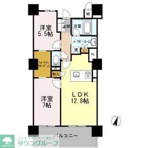 ロイヤルパークスERささしま サウス(2LDK/11階)の間取り写真