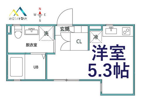 DSAIYU25番館(ワンルーム/1階)の間取り写真
