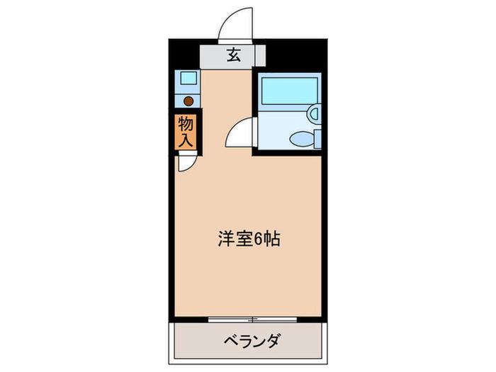 グランデ中村公園(ワンルーム/5階)の間取り写真
