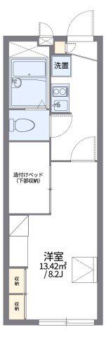 レオパレス笹廻間(1K/2階)の間取り写真
